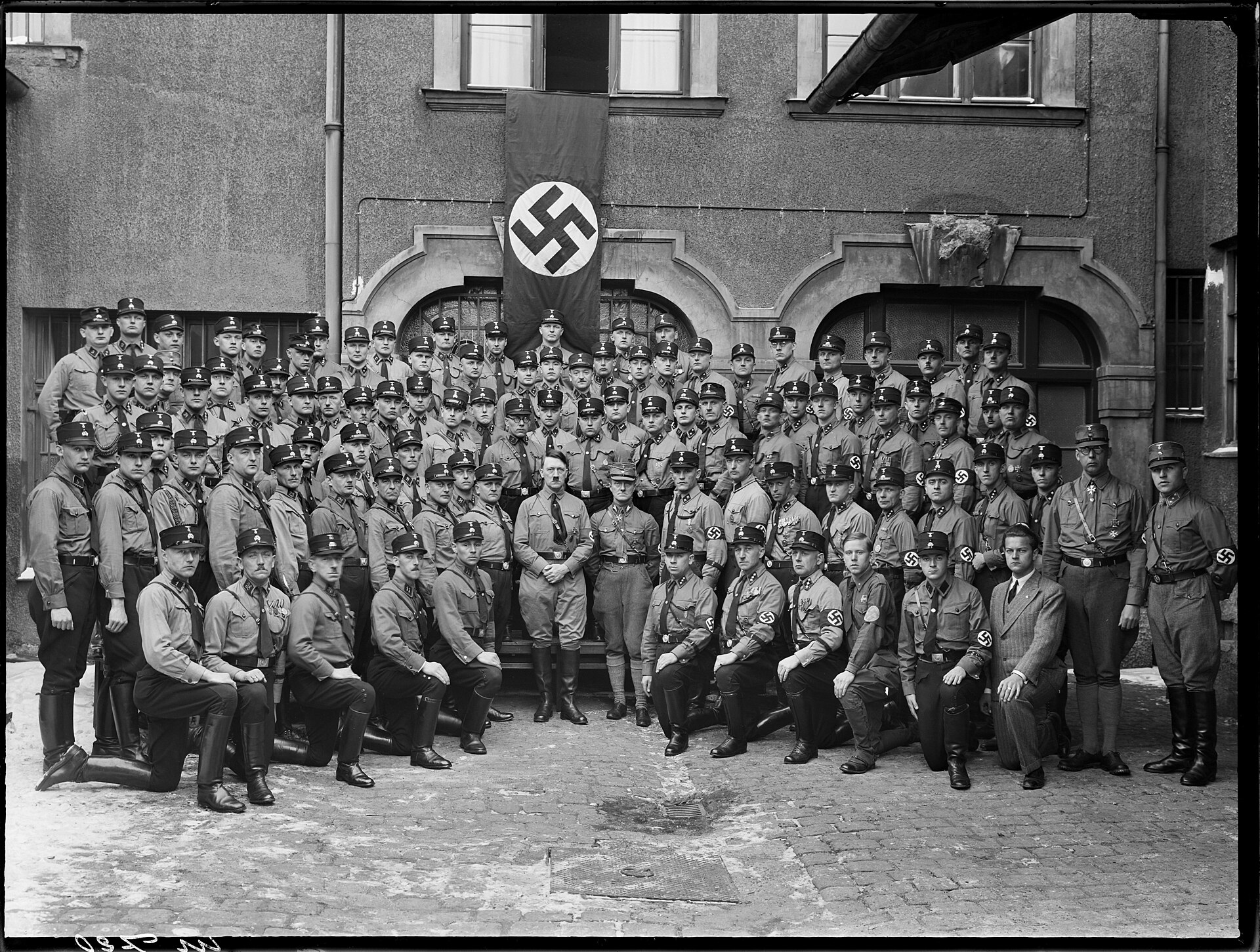 Graduates of the Nazi Party's instructional courses at the Reichsführerschule der SA in Munich, Germany: "Leadership class/course no. 8 /…